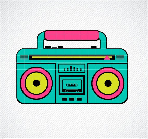 Retro Boombox Clipart