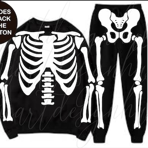 Skelet SVG, Halloween skelet svg, Halloween svg, skelet torso Svg, skelet gesneden bestand, dubbele kant Halloween skelet, Silhouette cameo