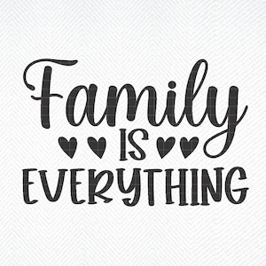La famille est tout SVG, Famille SVG, Maison SVG, Amour SVG, Fichiers coupés, Fichiers silhouette, Télécharger, Imprimer