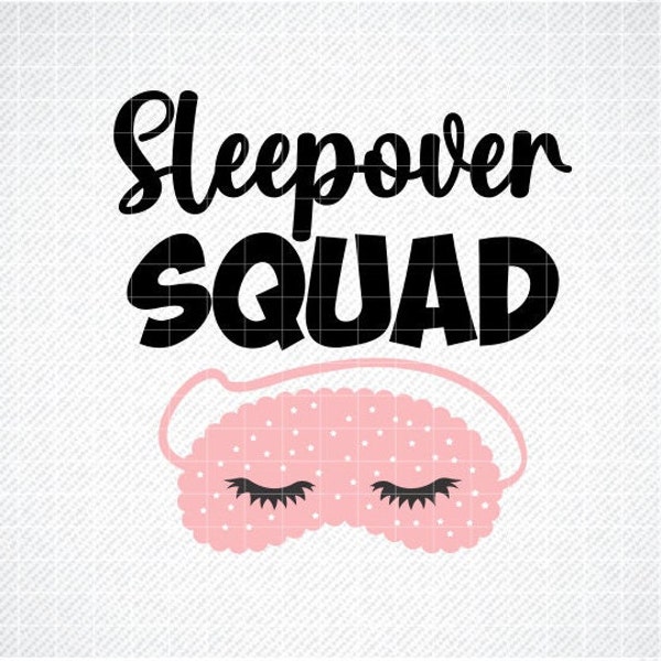 Sleepover Squad, Sleepover svg, Pyjama Party svg, Freunde SVG, Sleepover Squad svg, Sleepover Geburtstag, Sleepover Party, Sleepover Clipart