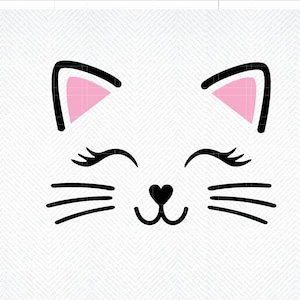 Premium Vector  Cat face icon white kitten profile avatar