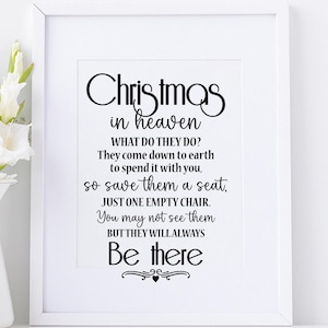 Memorial Christmas svg, Christmas In Heaven SVG, Christmas Chair svg, dxf, png instant download, Memorial Lantern svg, Christmas Memorial svg