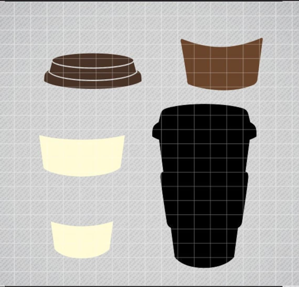 Coffee Cup SVG Latte SVG Coffee to Go Cup Latte Take Away - Etsy