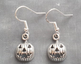 Pendientes de calabaza // Pendientes de Halloween // Pendientes Jack o'Lantern