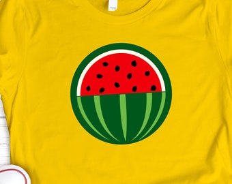 Sandía SVG, imágenes prediseñadas de frutas de verano (descarga digital)