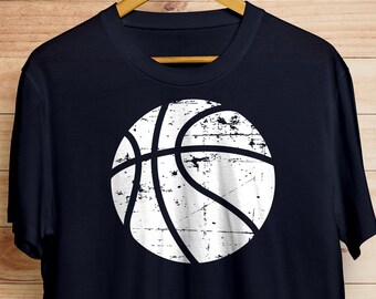Grunge Basketball SVG, Distressed Vintage Style (Digital File)