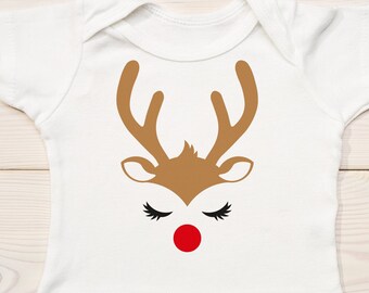 Reindeer Face SVG, Rudolph, Christmas (Digital File)