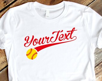 Custom Softball Team SVG, Personalized Shirt Design (Digital Download)