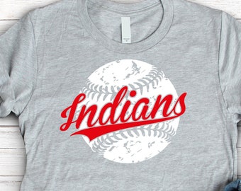Indians svg, SVG, DXF, baseball svg, Indians baseball, baseball mom svg, digital download, baseball shirt, baseball team, distressed svg