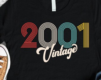 20th birthday svg, 2001 svg, SVG, DXF, vintage 2001 svg, 20 birthday svg, 20th birthday, 20th birthday shirt, 2001 birthday svg, vintage svg