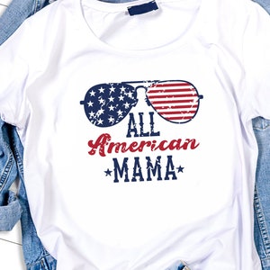 All American mama svg, SVG, DXF, patriotic svg, 4th of july svg, fourth of july svg, america svg, american flag svg, sunglasses svg, usa svg