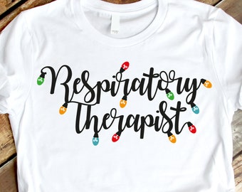 Respiratory Therapist svg, SVG, EPS, DXF, christmas svg, nursing svg, christmas shirt svg, christmas lights svg, christmas nurse svg