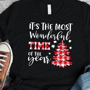 Het is de mooiste tijd van het jaar, SVG, PDF, Buffalo Plaid SVG, vakantie SVG, Kerstmis SVG, SVG-bestanden voor cricut, kerstboom SVG