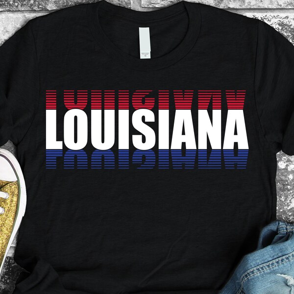 Louisiana State Pride SVG, Patriotic Home State Clipart (Digital Download)