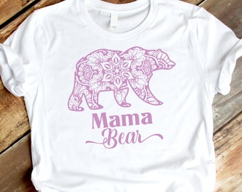 Mama Bear Mandala SVG, Mothers Day, Mom Life (Digital Download)