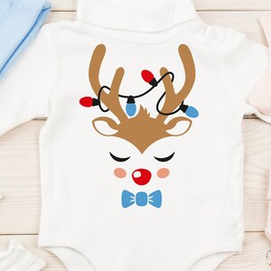 Reindeer face svg, SVG, reindeer svg, rudolph svg, baby reindeer svg, christmas svg, christmas lights svg, baby deer svg, rudolph face svg