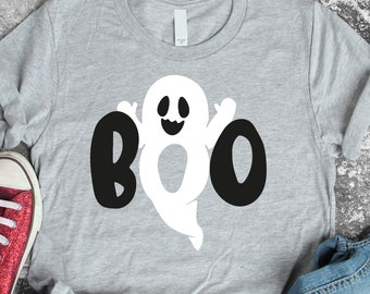 Boo Geist SVG, Halloween Clipart, Cricut Dateien (digitaler Download)