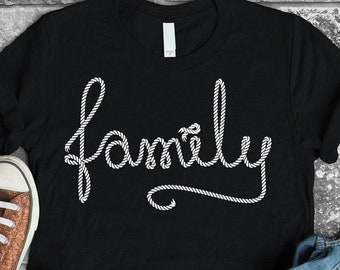 Family svg, SVG, DXF, PNG, digital download, rope svg, home svg, svg files for cricut, iron on transfer, family reunion svg