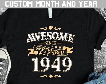Custom Year Birthday SVG, Retro Vintage Shirt Design (Digital Download)