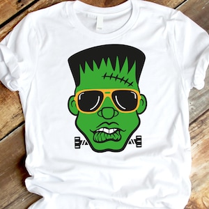 Frankenstein SVG, SVG, monster SVG, Halloween SVG, Kids Halloween SVG, zombie SVG, jongen Halloween SVG, SVG-bestanden voor cricut, zonnebril SVG