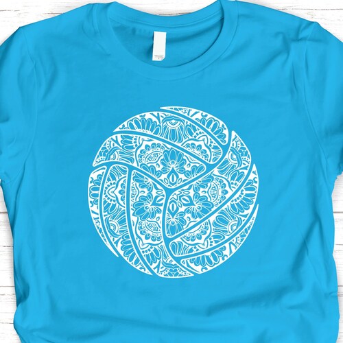 Volleyball Svg mandala Valleyball Zentangle Etsy