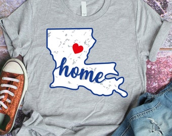 Louisiana Home State SVG, Distressed Design (Digital Download)