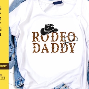 Rodeo Daddy svg, SVG, Rodeo svg, digital download, Printable, cowboy svg, cowgirl svg, cowboy hat, distressed svg, svg files for cricut
