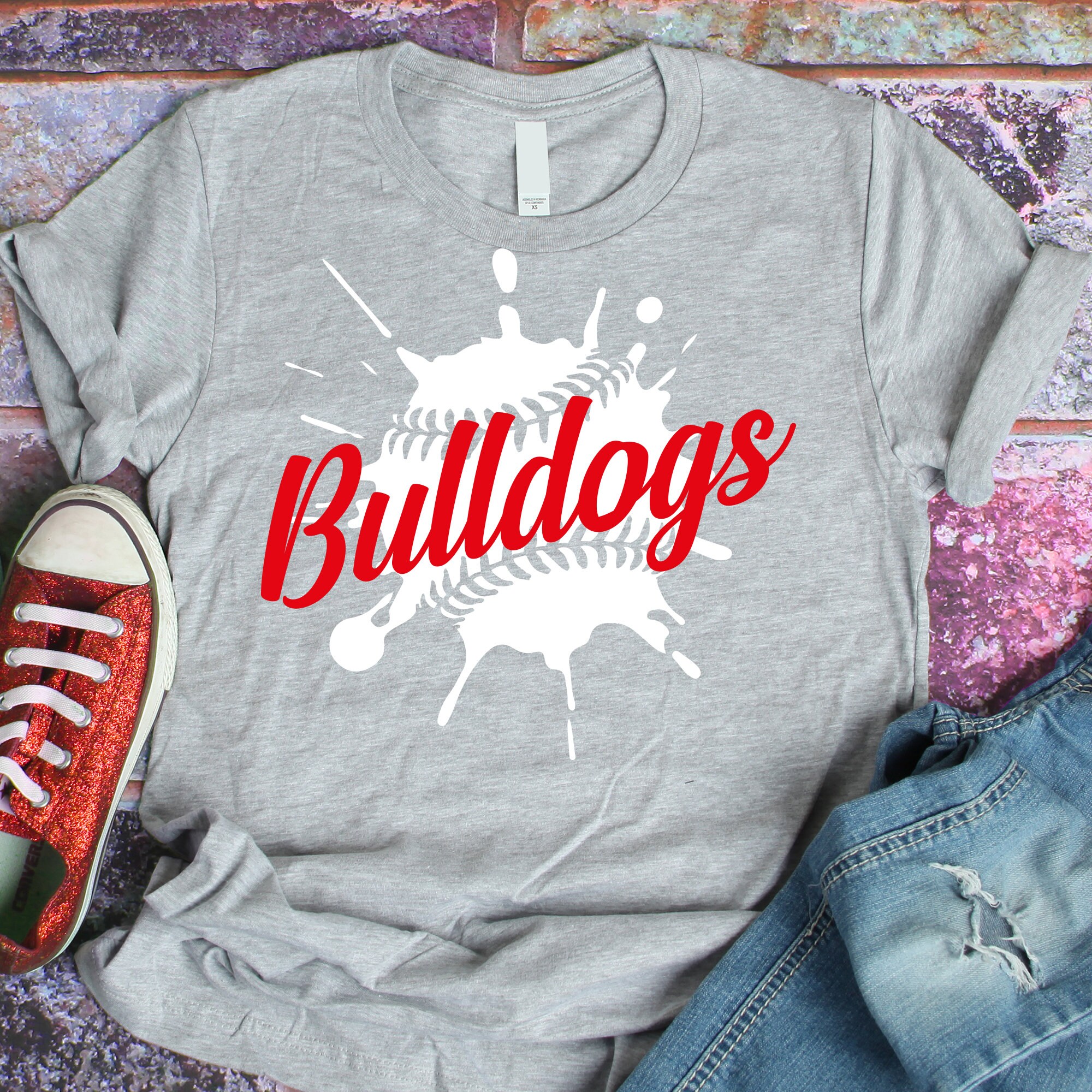 Download Bulldogs Svg Baseball Svg Svg Paint Splatter Decal Etsy