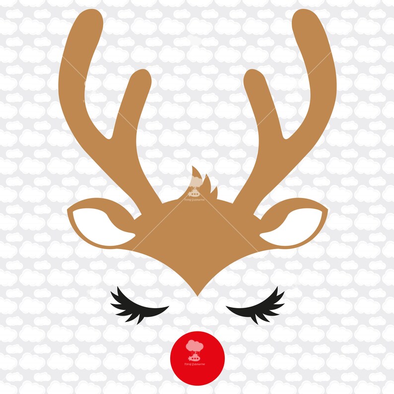 Download Reindeer face svg SVG reindeer svg rudolph svg baby | Etsy
