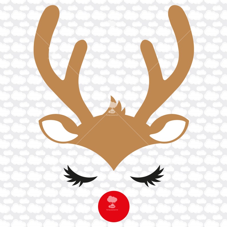 Download Reindeer face svg SVG reindeer svg rudolph svg baby | Etsy