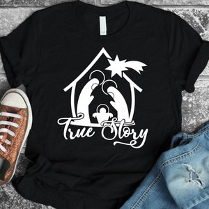 True story svg, nativity svg, SVG, DXF, christmas svg, christian svg, religious svg, nativity scene svg, christian christmas svg, Jesus svg