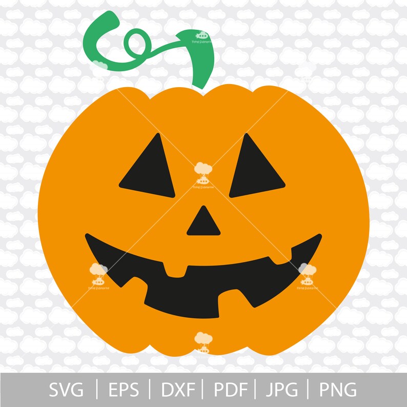 Pumpkin face svg SVG DXF halloween svg pumpkin svg fall | Etsy
