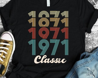 Retro 1971 50th Birthday svg, dxf, png, jpg, eps (Digital Files)