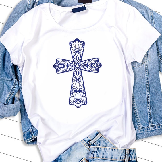 Download Cross Svg Svg Pdf Dxf Mandala Svg Jesus Svg Church Svg Etsy