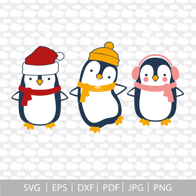 Cute Penguins Svg SVG Penguin Svg Cute Penguin Svg Holiday - Etsy
