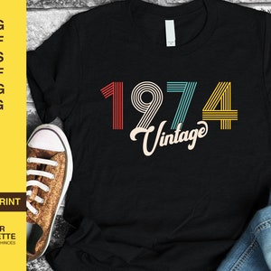 50 Geburtstag svg, 1974 svg, SVG, DXF, Vintage 1974 svg, 50 Geburtstag svg, Geburtstag Shirt, 50 Geburtstagsgeschenk, Vintage Geburtstag svg, retro svg