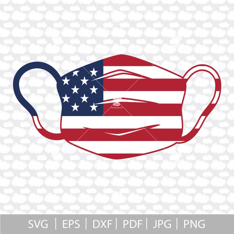 Download Face mask svg SVG memorial day svg patriotic svg | Etsy