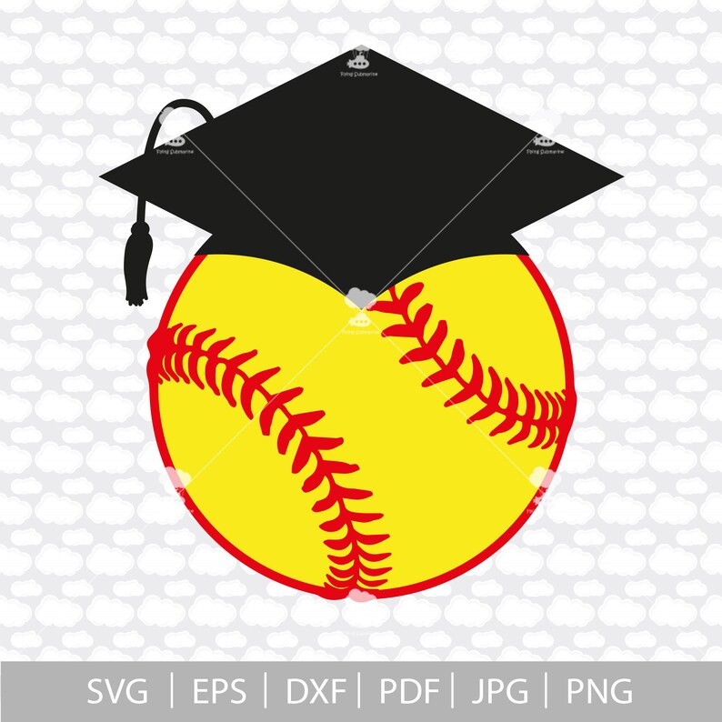 Softball Svg Graduation Svg SVG Graduation Cap Svg Etsy Canada