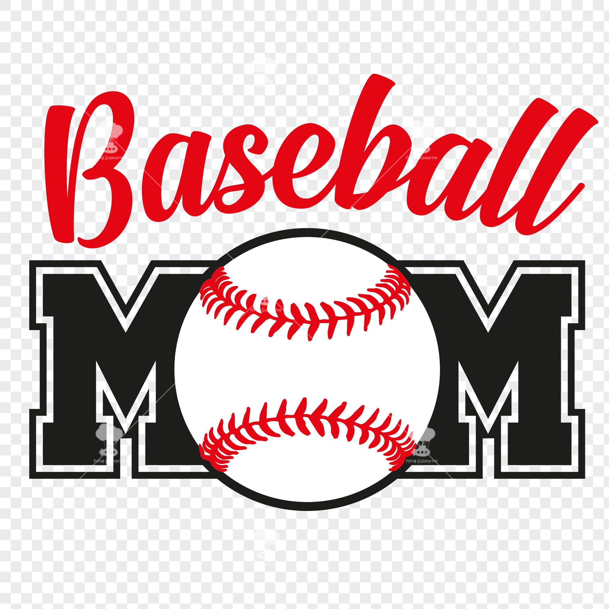 Baseball Mom Shirts SVG DXF EPS Baseball Mom Svg Baseball Etsy