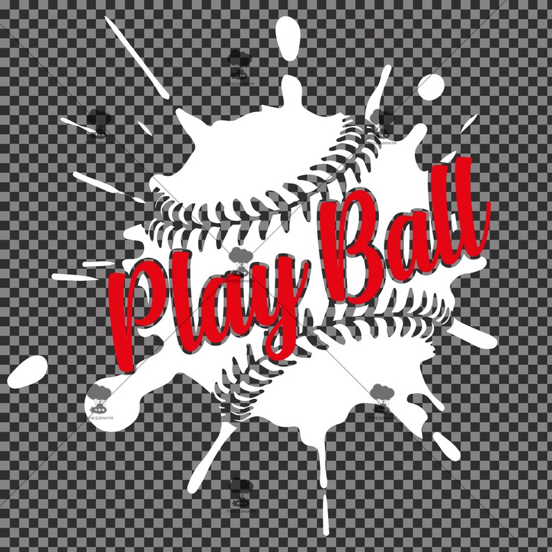 Play ball svg splatter baseball svg paint splatter decal ...