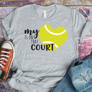 Mijn hart ligt op die baan, Tennis svg, DXF, PDF, SVG, tennis moeder svg, tennisbal svg, tennis clipart, svg bestanden voor cricut, tennis vector