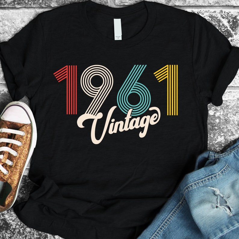 Download 60th birthday svg SVG DXF PDF vintage 1961 svg 60 years | Etsy