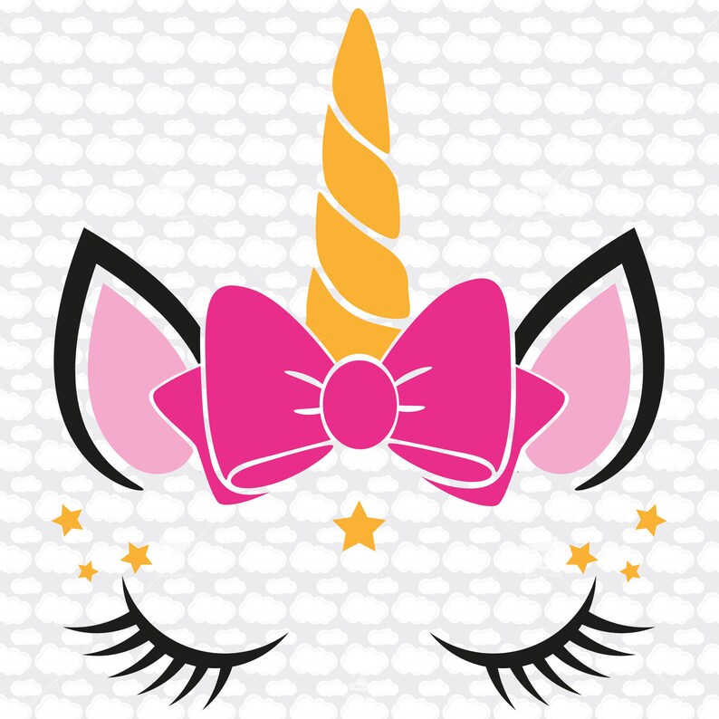 unicorn with bow svg svg eps dxf unicorn face svg unicorn