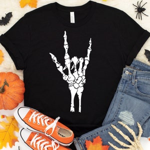 Skelet hand SVG, rock bij de hand SVG, SVG, DXF, skelet SVG, botten SVG, Halloween SVG, Halloween gesneden bestand, Rock op SVG, SVG-bestanden voor cricut