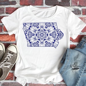 Iowa svg, DXF, SVG, PDF, mandala svg, digital download, Iowa decal, state svg, Iowa state svg, state clipart, zentangle svg, usa clipart