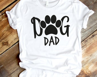 Dog Dad SVG, Paw Print, Shirt Design (Digital Download)