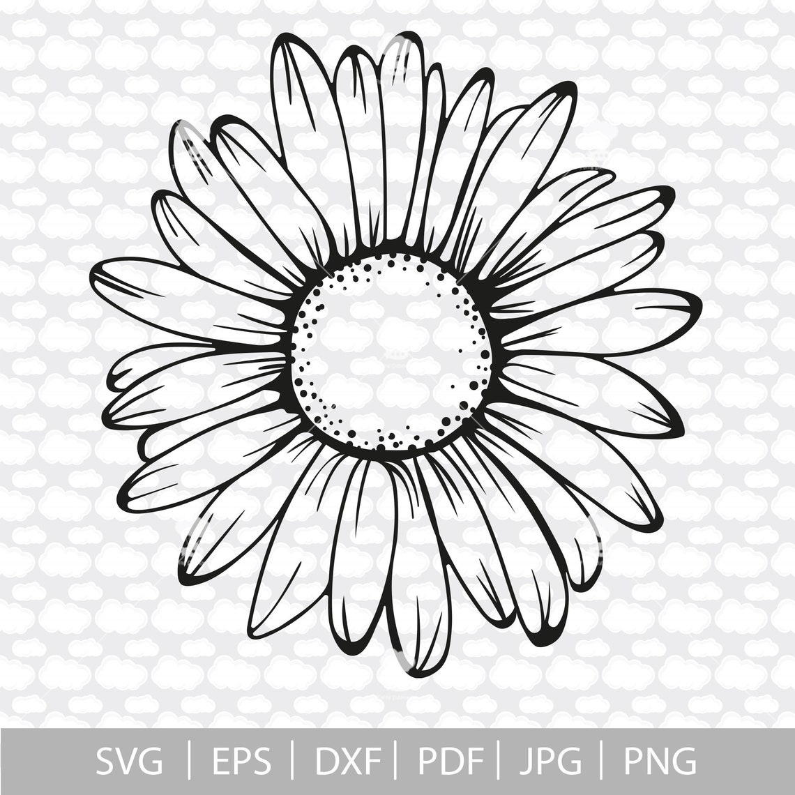 Flower svg SVG daisy svg svg files for cricut floral svg | Etsy