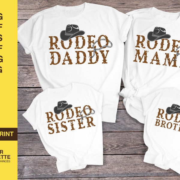 Rodeo svg, svg bundle, rodeo mama, rodeo daddy, digital download, cowboy svg, cowgirl svg, cowboy hat, distressed svg, svg files for cricut