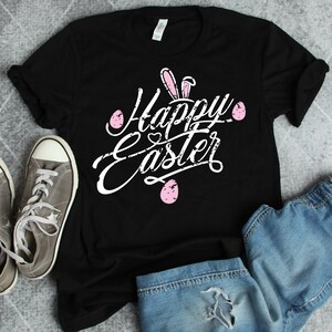 Happy easter svg, SVG, DXF, easter svg, easter bunny svg, bunny svg, svg files for cricut, easter svg files, bunny ears svg, easter shirt