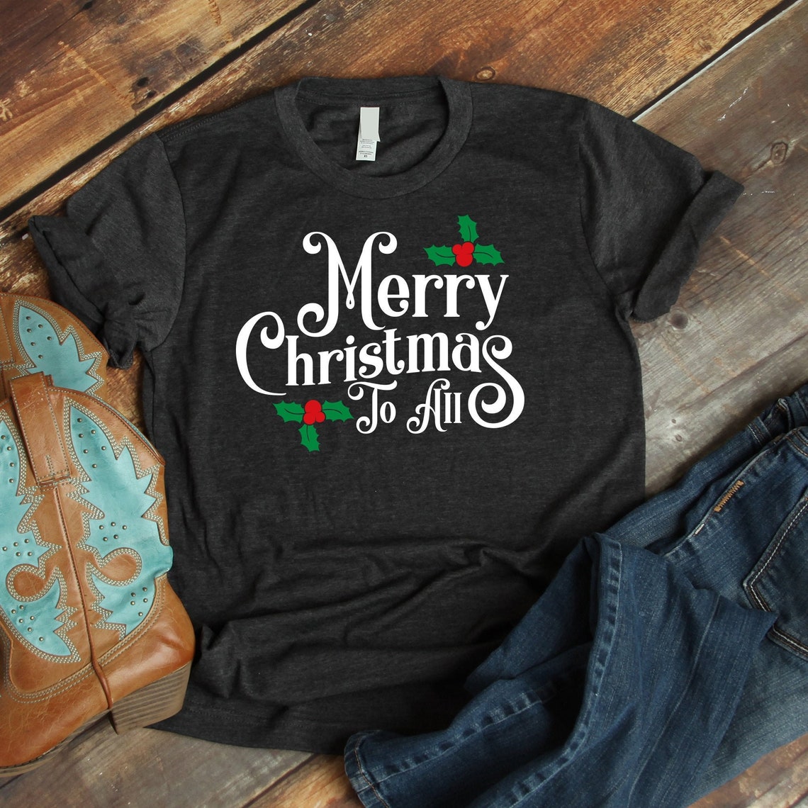 Merry Christmas to All SVG EPS DXF christmas shirt | Etsy
